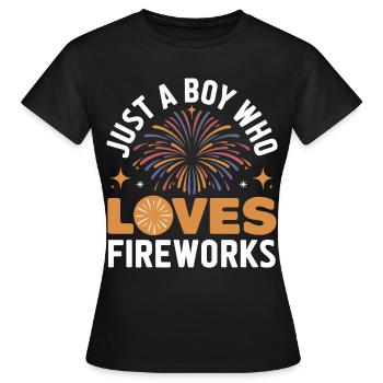 Pyrotechnics Fireworks Pyrotechnics - Women's T-Shirt - black - Front - AI Model Female 172 dark (172cm)