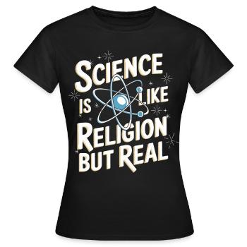 Atheismus Atheist Anti-Religion Agnostiker - Frauen T-Shirt - Schwarz - Vorne - AI Model Female 172 dark (172cm)