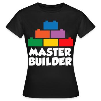 Brick Builder Brick Building Master Builder - Women's T-Shirt - black - Front - AI Model Female 172 dark (172cm)