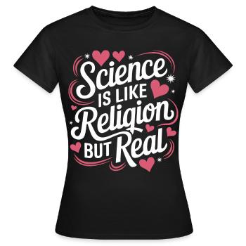 Atheismus Atheist Anti-Religion Agnostiker - Frauen T-Shirt - Schwarz - Vorne - AI Model Female 172 dark (172cm)