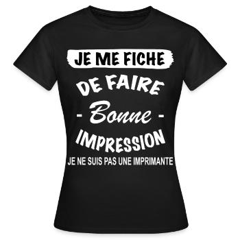 Zitat Lustig • Mir egal • Geschenke - Frauen T-Shirt - Schwarz - Vorne - AI Model Female 172 dark (172cm)