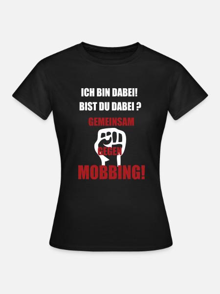Gemeinsam Gegen Mobbing - Frauen T-Shirt - Schwarz