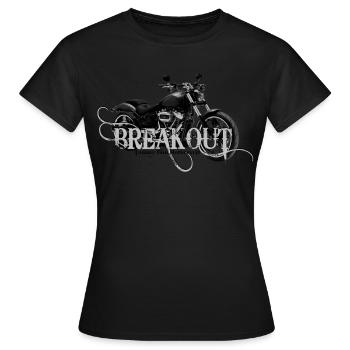 ÉCLATER - T-shirt Femme - noir - Devant - AI Model Female 172 dark (172cm)