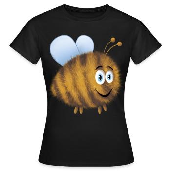 Drôle de bourdon - T-shirt Femme - noir - Devant - AI Model Female 172 dark (172cm)