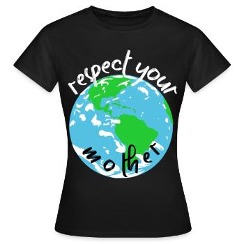 Naturschutz Klima Naturschützer Meer - Frauen T-Shirt - Schwarz - Vorne - AI Model Female 172 dark (172cm)