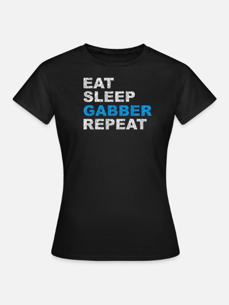 Gabber Hardtekk Techno Music Tekk Schranz Gift - Women's T-Shirt - black