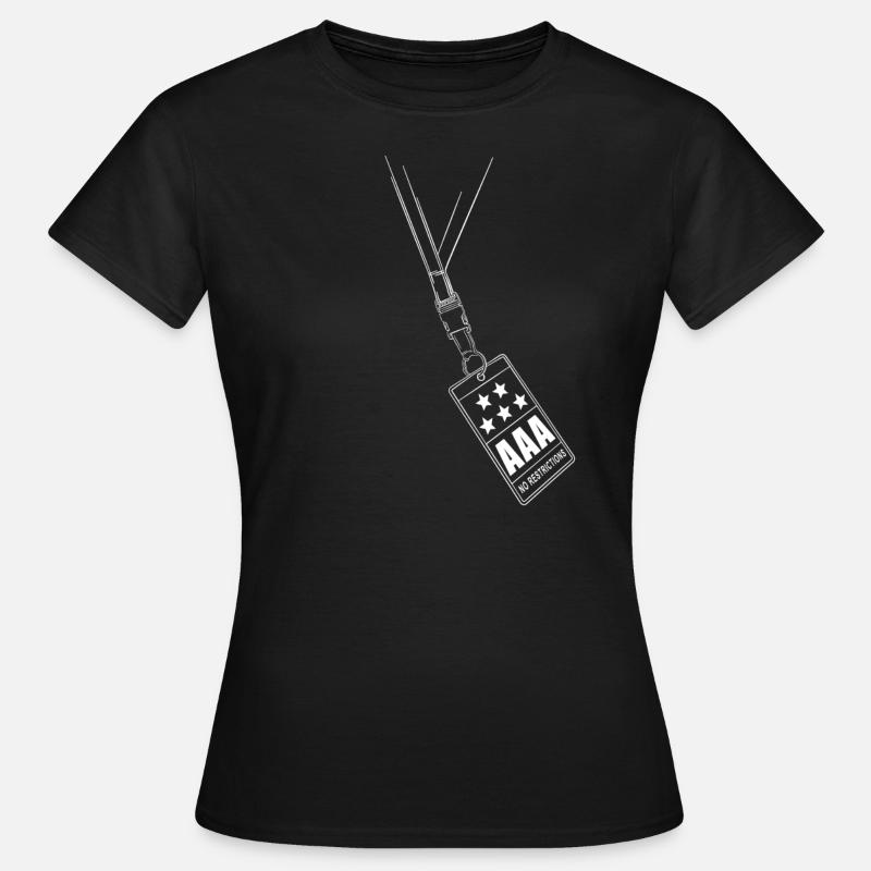 backstage-pass all areas - Women's T-Shirt - black