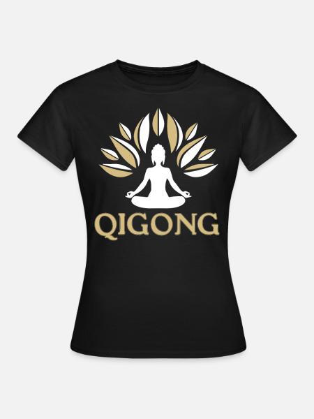 Qigong Qi Gong Tai Chi Thai Chi Chigong Yoga - T-shirt Femme - noir