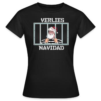Christmas dungeon Navidad, Feliz Navidad, funny - Women's T-Shirt - black - Front - AI Model Female 172 dark (172cm)