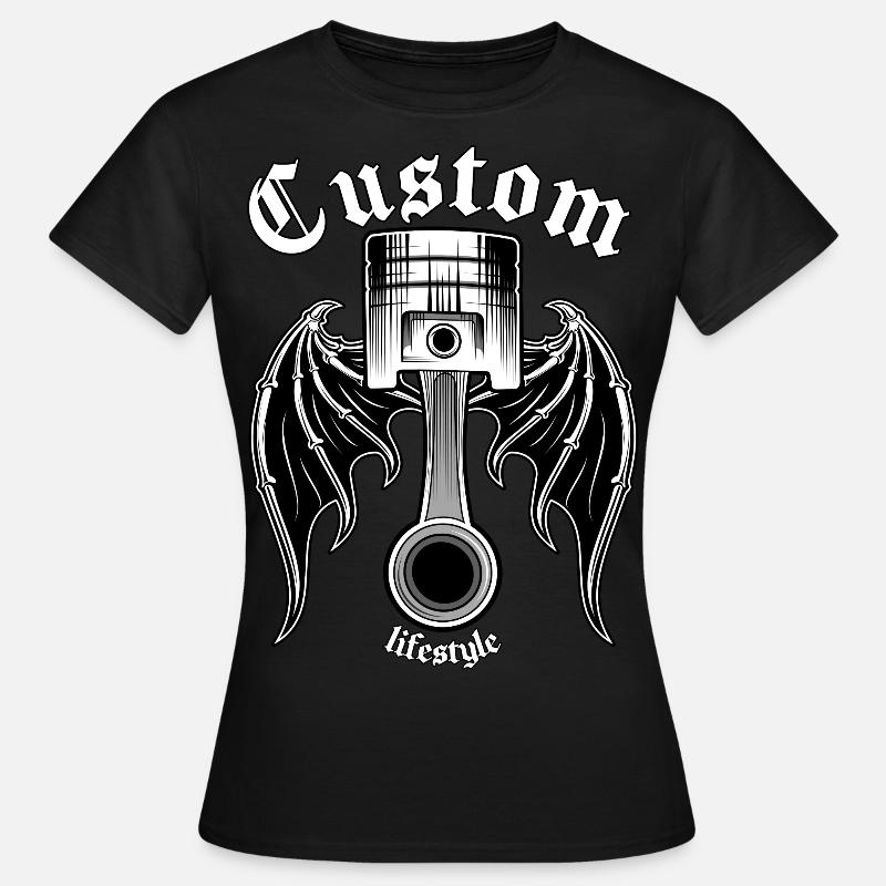 Bielle de piston de piston sur mesure - T-shirt Femme - noir