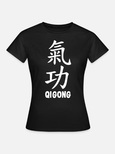 Yoga Qigong Qi Gong Tai Chi Thai Chigong - T-shirt Femme - noir