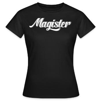 Dabbing Magister Sponsion Absolvent - Frauen T-Shirt - Schwarz - Vorne - AI Model Female 172 dark (172cm)