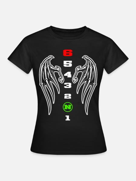 1N23456 gear shift - Women's T-Shirt - black