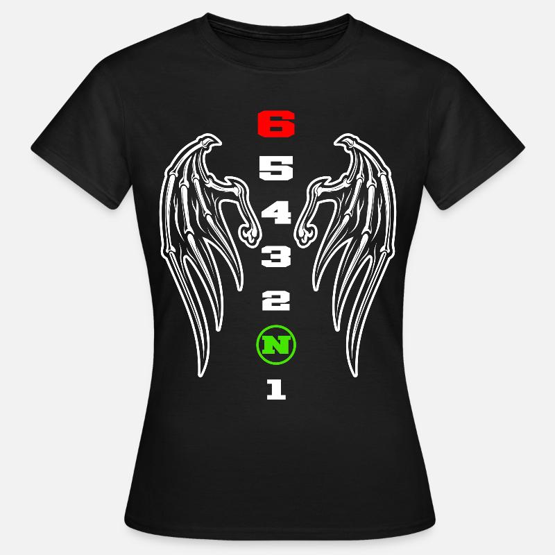 1N23456 gear shift - Women's T-Shirt - black