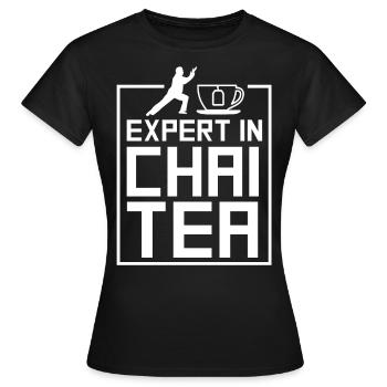 Cadeau d'expert Tai Chi - T-shirt Femme - noir - Devant - AI Model Female 172 dark (172cm)