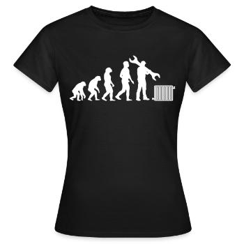 Heating installer Heating installation Heating installer - Women's T-Shirt - black - Front - AI Model Female 172 dark (172cm)