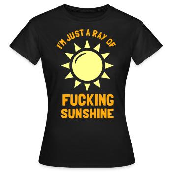 Sarkastisches Sonnenstrahl-Geschenk - Frauen T-Shirt - Schwarz - Vorne - AI Model Female 172 dark (172cm)