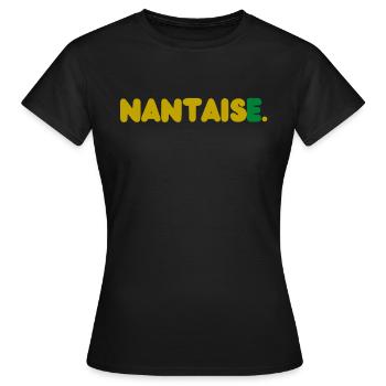 nantaise - T-shirt Femme - noir - Devant - AI Model Female 172 dark (172cm)