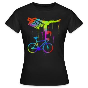 Kunstradfahrer und Radfahrer Geschenk - Frauen T-Shirt - Schwarz - Vorne - AI Model Female 172 dark (172cm)