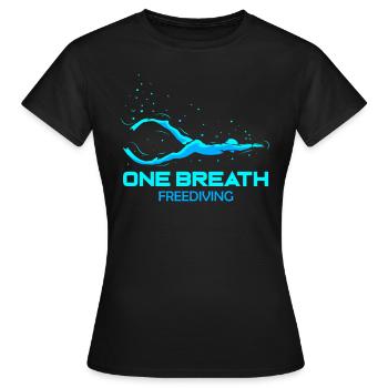 Apnée Apnée Plongée Apnée - T-shirt Femme - noir - Devant - AI Model Female 172 dark (172cm)