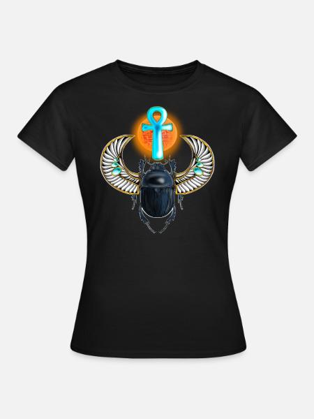 Scarabée égyptien - T-shirt Femme - noir