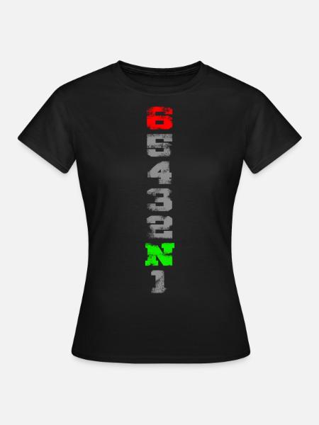 1N23456 used look - Frauen T-Shirt - Schwarz