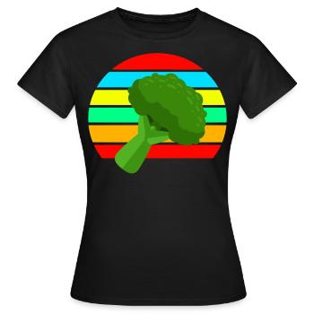 Brocoli - T-shirt Femme - noir - Devant - AI Model Female 172 dark (172cm)