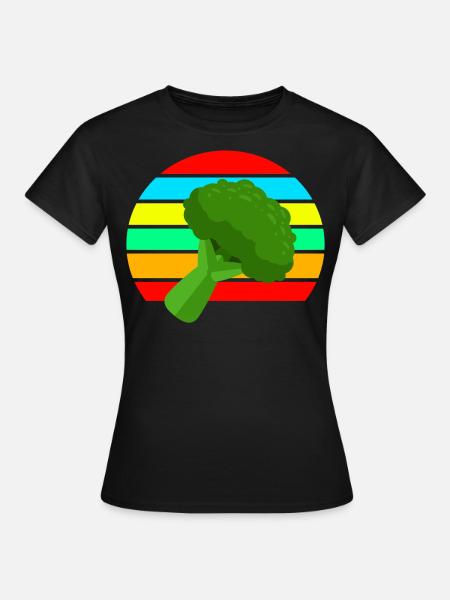 Brokkoli - Frauen T-Shirt - Schwarz