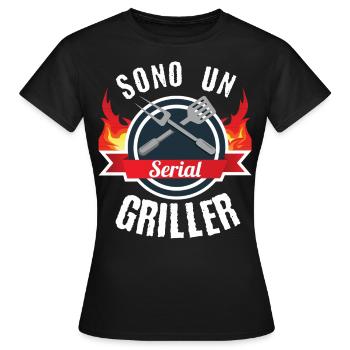 Sono e Serial Griller - Women's T-Shirt - black - Front - AI Model Female 172 dark (172cm)
