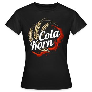 Cola Korn - Lustiges Korn Cola Design - Frauen T-Shirt - Schwarz - Vorne - AI Model Female 172 dark (172cm)