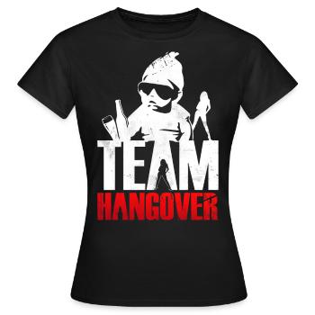 Team Hangover Männer JGA Shirts Herren Party Baby - Frauen T-Shirt - Schwarz - Vorne - AI Model Female 172 dark (172cm)