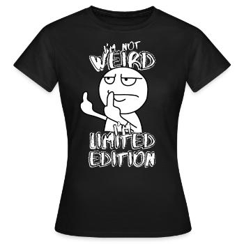 Cartoon Middle Finger - Édition Limitée - Dicton - T-shirt Femme - noir - Devant - AI Model Female 172 dark (172cm)