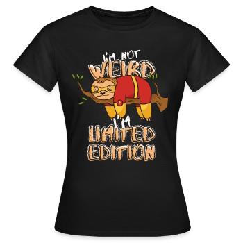 Cool Cartoon Sloth - Édition Limitée - Dicton - T-shirt Femme - noir - Devant - AI Model Female 172 dark (172cm)