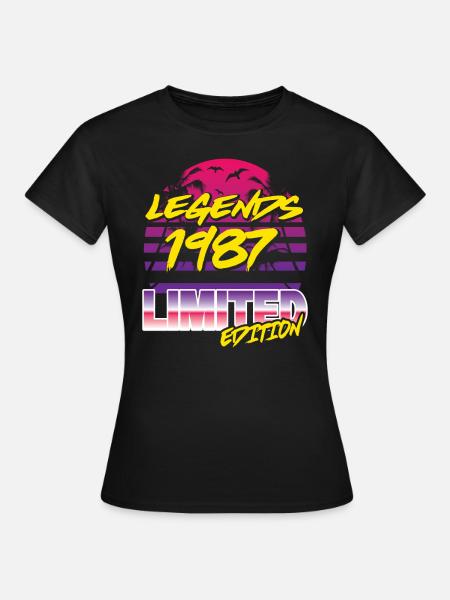 Legends 1987 Limited edition - Frauen T-Shirt - Schwarz