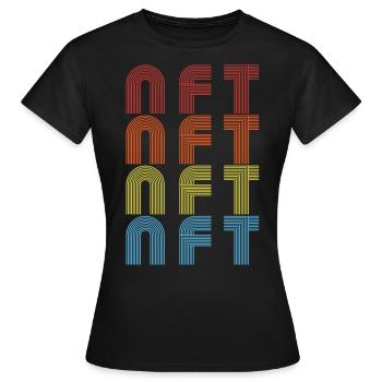 Non Fungible Token Crypto Lover Cryptocurrency NFT - Women's T-Shirt - black - Front - AI Model Female 172 dark (172cm)