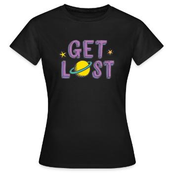 Get Lost - Women's T-Shirt - black - Front - AI Model Female 172 dark (172cm)