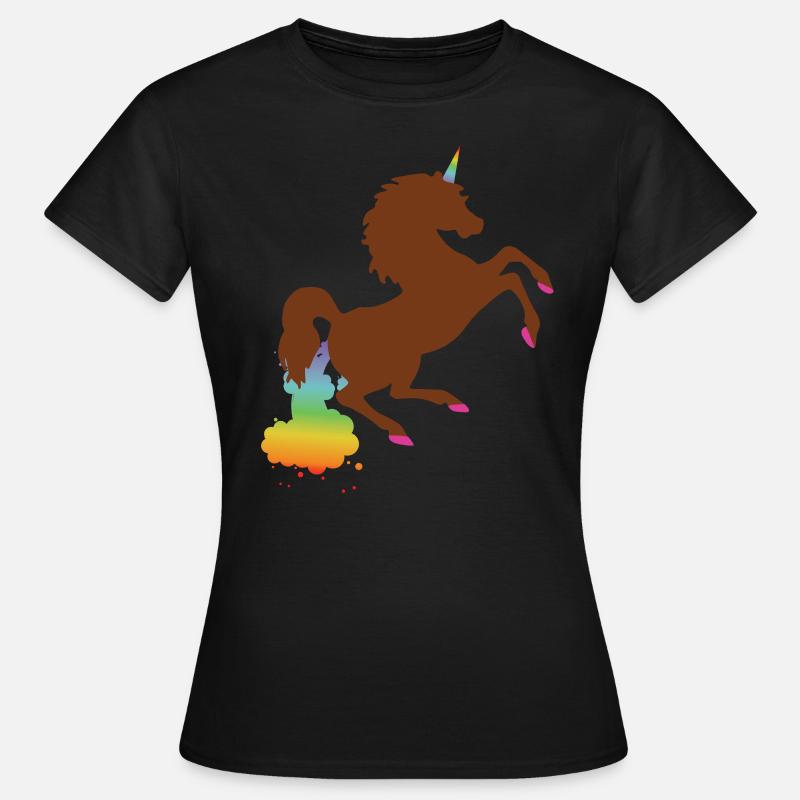 Unicorn Rainbow - Women's T-Shirt - black