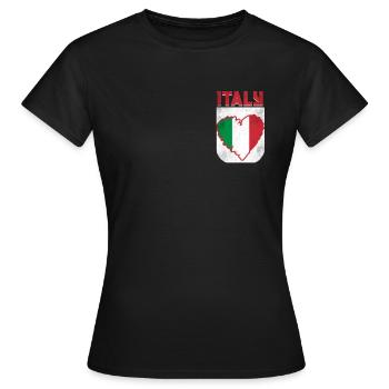Italie Italie Italie - T-shirt Femme - noir - Devant - AI Model Female 172 dark (172cm)