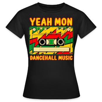 Dancehall Music Jamaica - Women's T-Shirt - black - Front - AI Model Female 172 dark (172cm)
