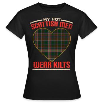 Ecosse Épouse Ecosse - T-shirt Femme - noir - Devant - AI Model Female 172 dark (172cm)