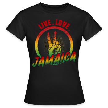 Jamaica Love Jamaica - Women's T-Shirt - black - Front - AI Model Female 172 dark (172cm)