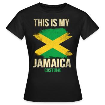 Jamaica Costume Jamaica - Women's T-Shirt - black - Front - AI Model Female 172 dark (172cm)