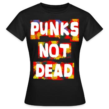 Old Punk Never The Metalcore Rock Music - Women's T-Shirt - black - Front - AI Model Female 172 dark (172cm)