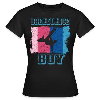 Breakdance Junge Breakdancer BBoy - Frauen T-Shirt - Schwarz - Vorne - AI Model Female 172 dark (172cm)