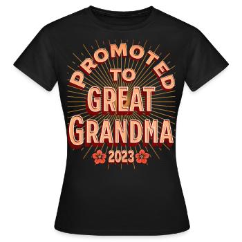 Grand-mère 2023 future grand-mère - T-shirt Femme - noir - Devant - AI Model Female 172 dark (172cm)