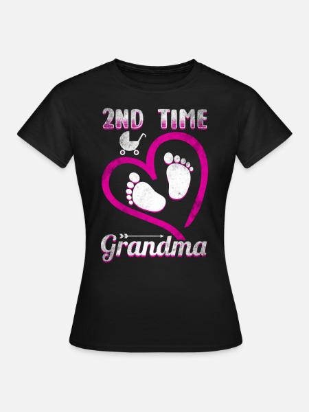 Oma Grossmutter Stolz - Frauen T-Shirt - Schwarz