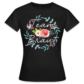 Team Braut JGA T-Shirts Damen Poltern Frauen - Frauen T-Shirt - Schwarz - Vorne - AI Model Female 172 dark (172cm)
