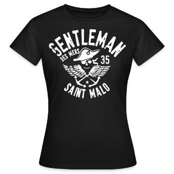 Gentleman des mers - T-shirt Femme - noir - Devant - AI Model Female 172 dark (172cm)