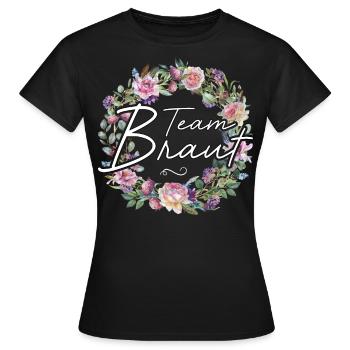 JGA Frauen T-Shirts Junggesellinnenabschied Damen - Frauen T-Shirt - Schwarz - Vorne - AI Model Female 172 dark (172cm)