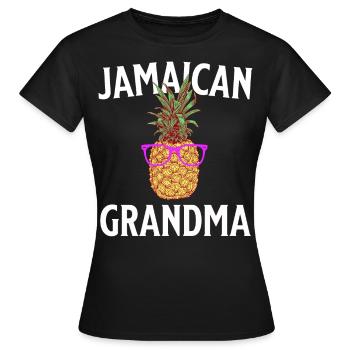 Jamaica Oma Jamaica Grossmutter - Frauen T-Shirt - Schwarz - Vorne - AI Model Female 172 dark (172cm)